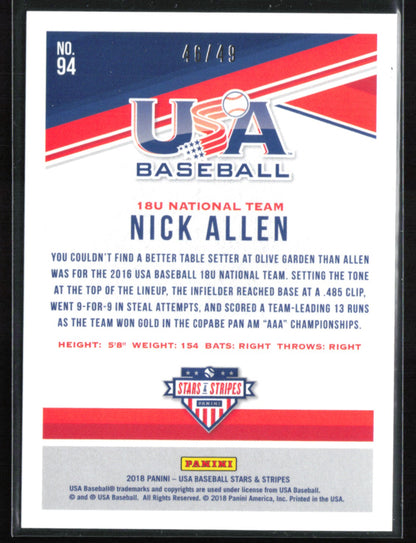 Nick Allen /49 Longevity