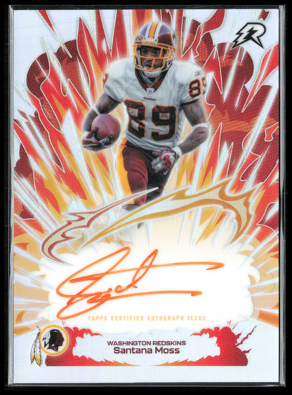 Santana Moss Auto 2025 Topps Resurgence Arc Flash