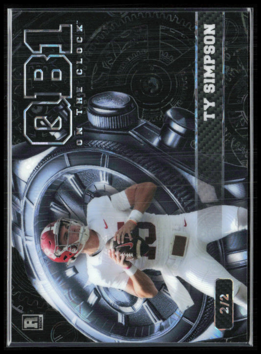 Ty Simpson 2/2 2026 Wild Card QB1 on the Clock