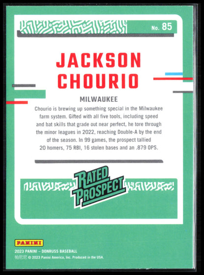 Jackson Chourio Rated Prospect