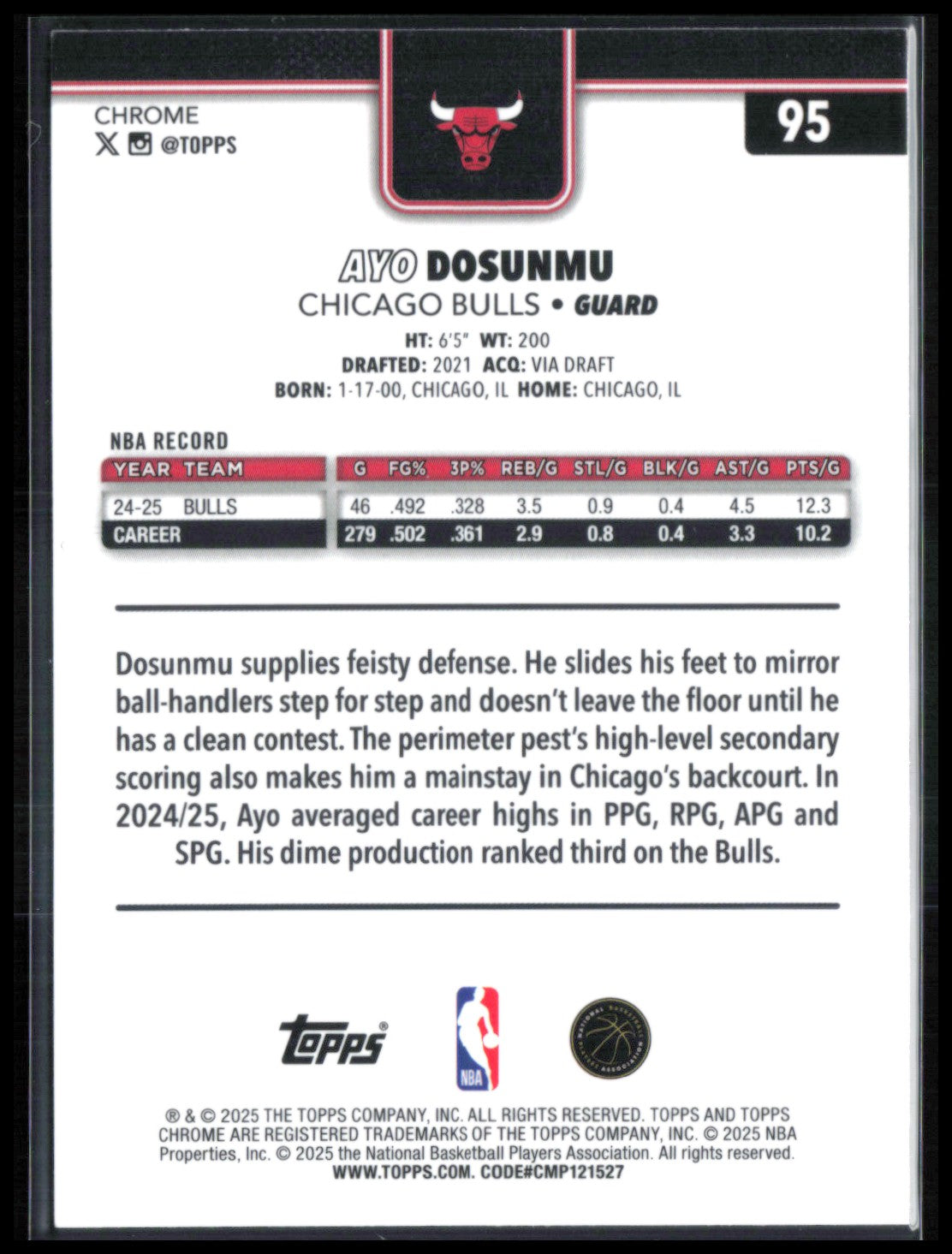 Ayo Dosunmu RWB