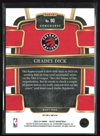 Gradey Dick RC Seismic
