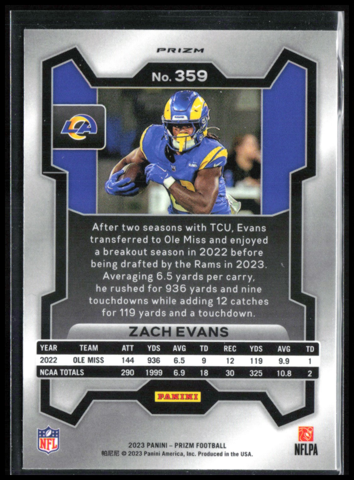 Zach Evans RC Silver Prizm