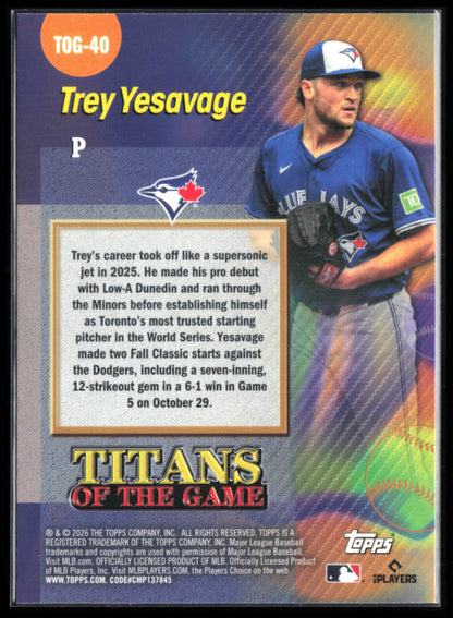 Trey Yesavage RC