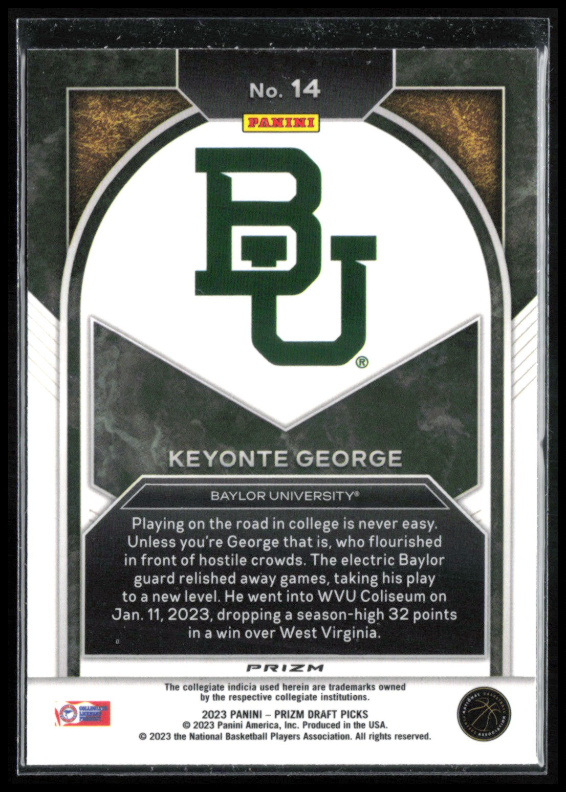 Keyonte George RC Green Wave
