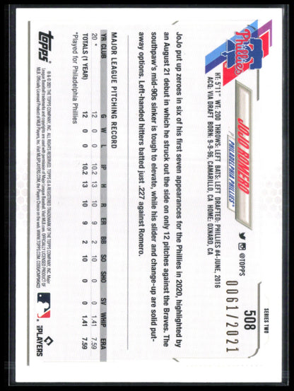 Jojo Romero RC /2021