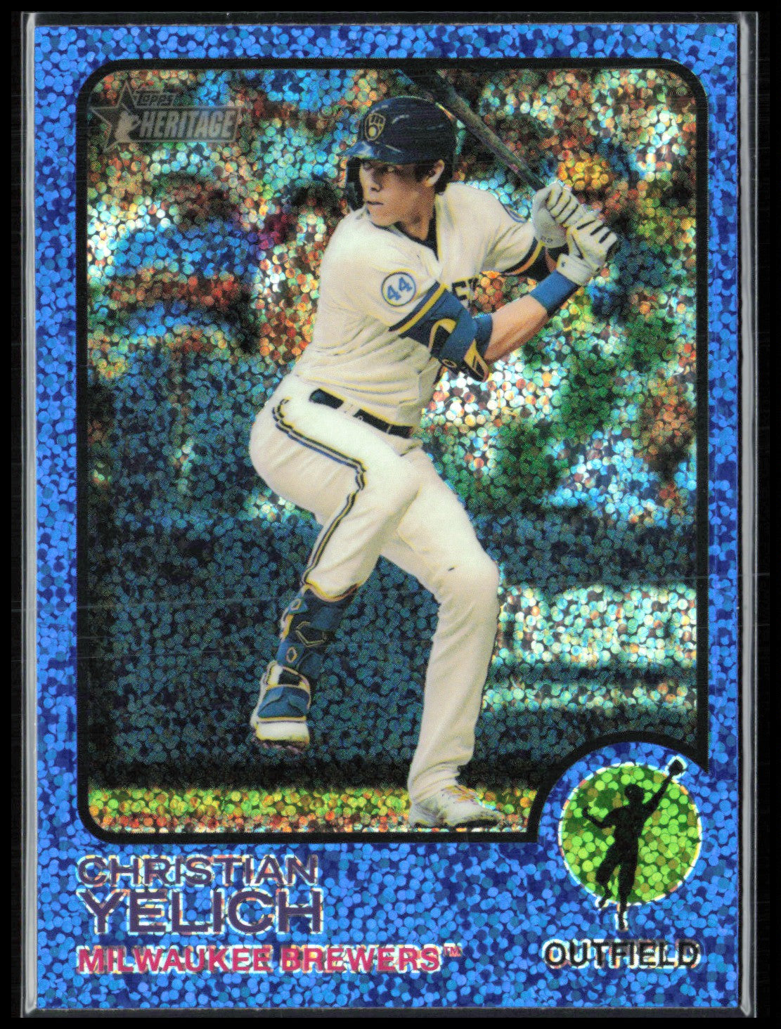 Christian Yelich Blue Mini Diamond