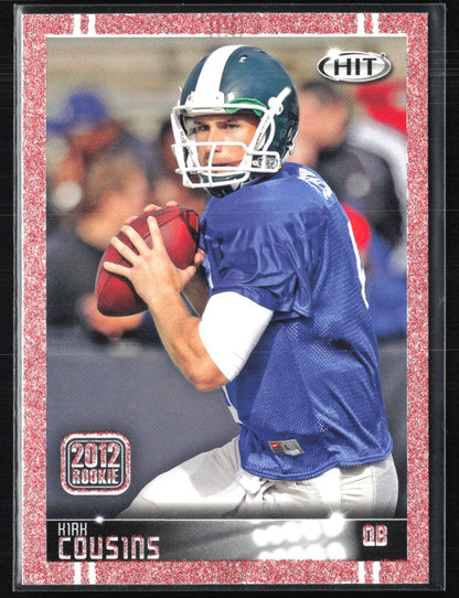 Kirk Cousins 2012 Rookie Hit Red Sparkle