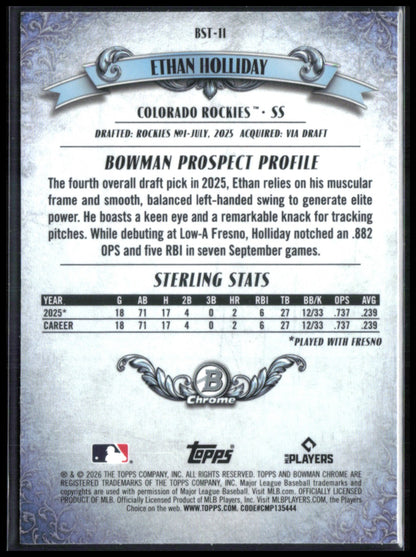 Ethan Holliday Bowman Sterling