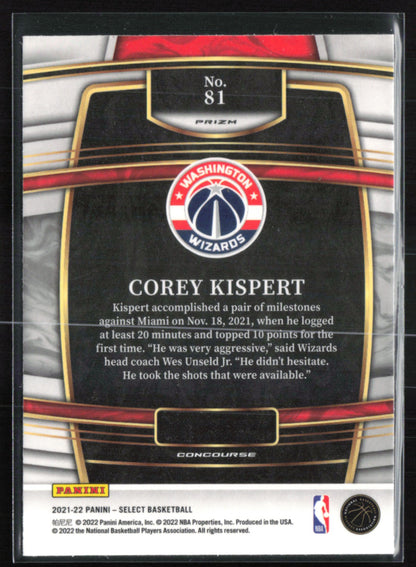 Corey Kispert RC Blue Shimmer