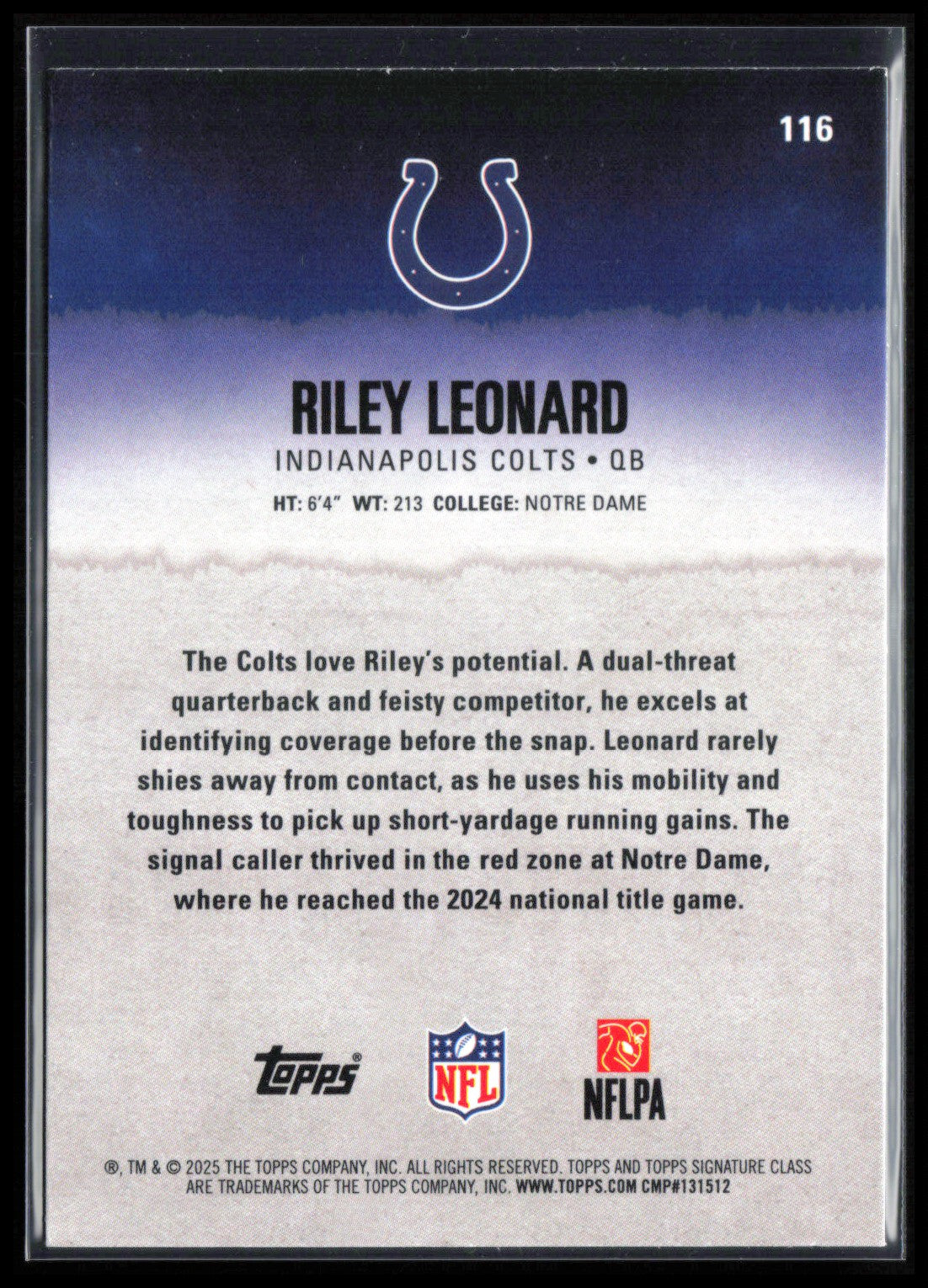 Riley Leonard RC Green