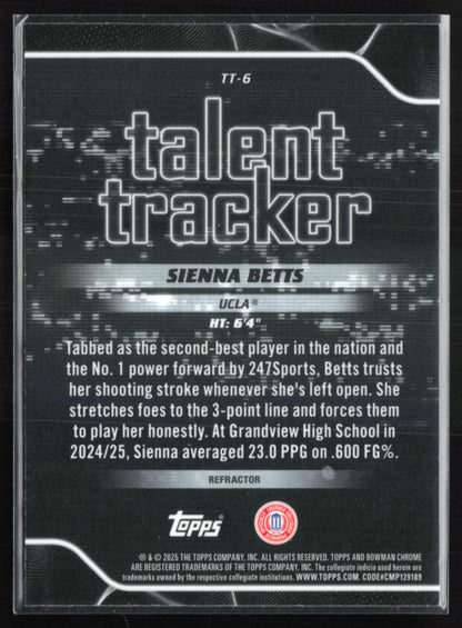 Sienna Betts Talent Tracker