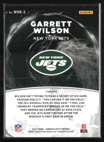 Garrett Wilson RC White-Hot Rookies