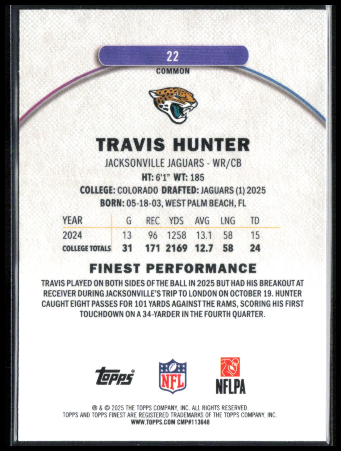 Travis Hunter RC
