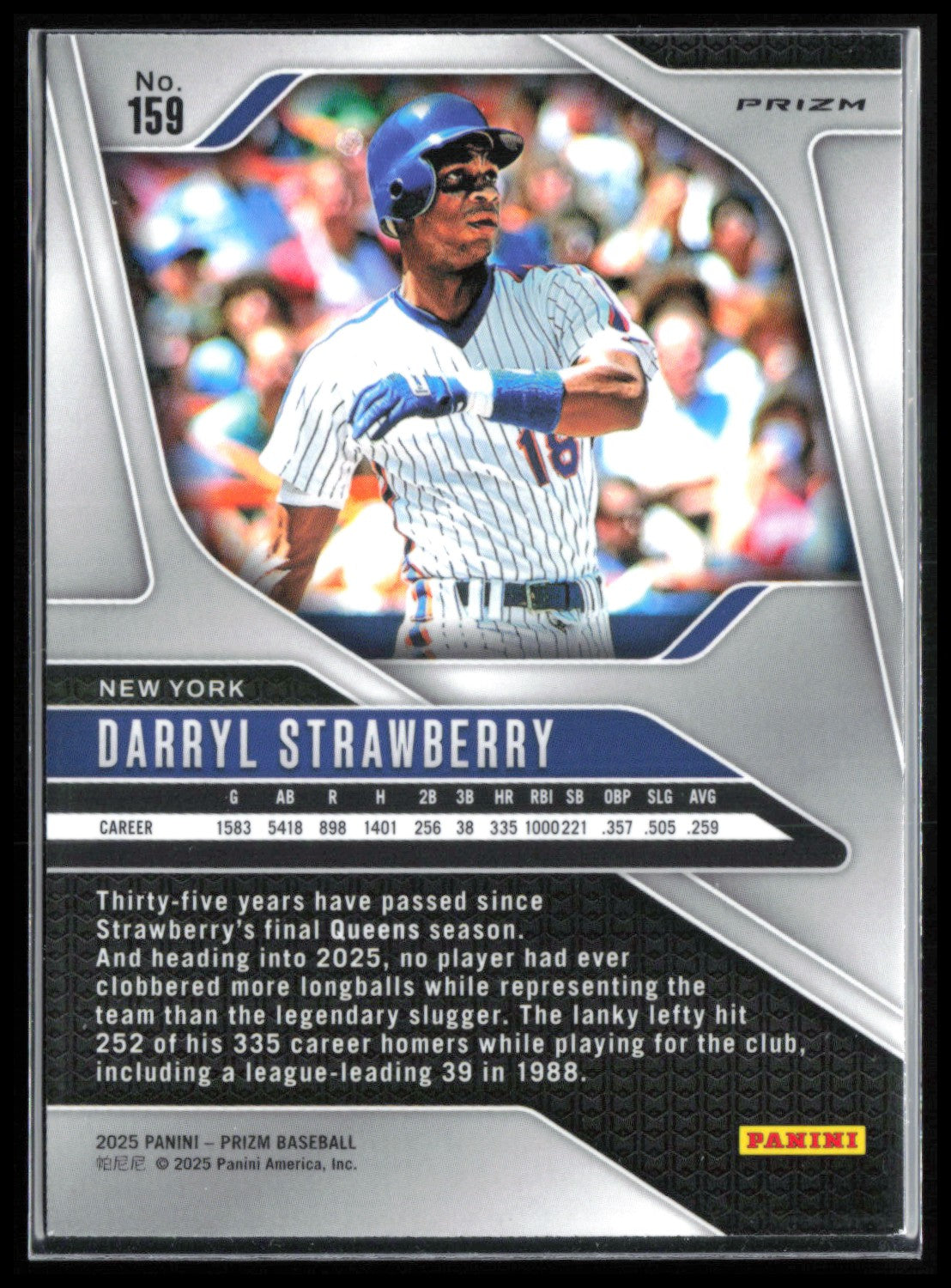 Darryl Strawberry Blue Ice