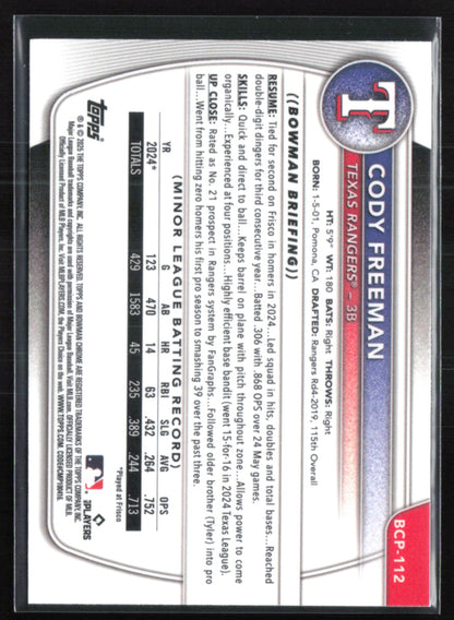Cody Freeman 1st Bowman