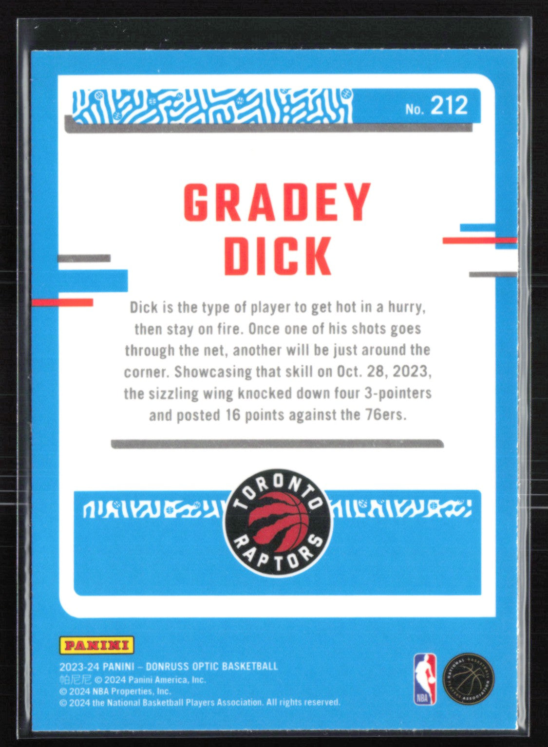 Gradey Dick RC