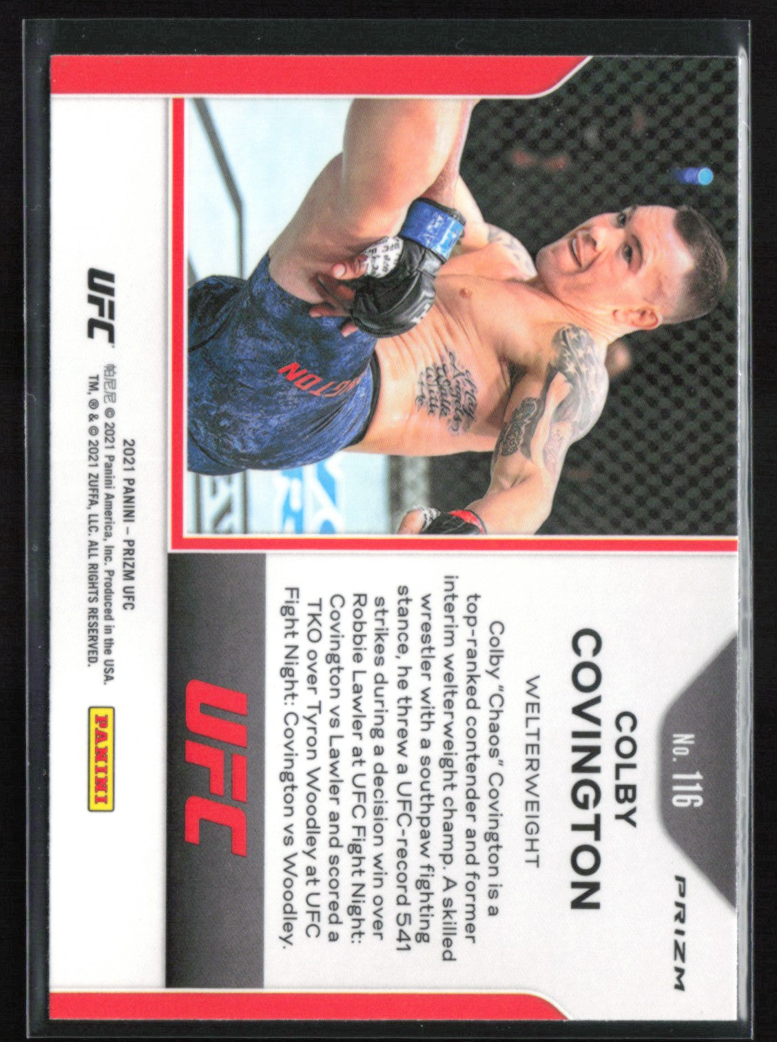 Colby Covington Green Prizm
