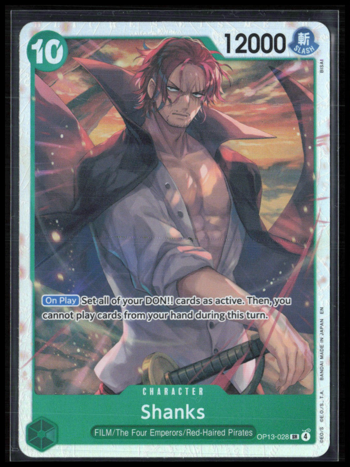 Shanks (028) Super Rare Holo (One Piece)