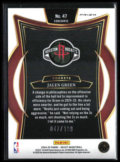 Jalen Green Red Prizm /199