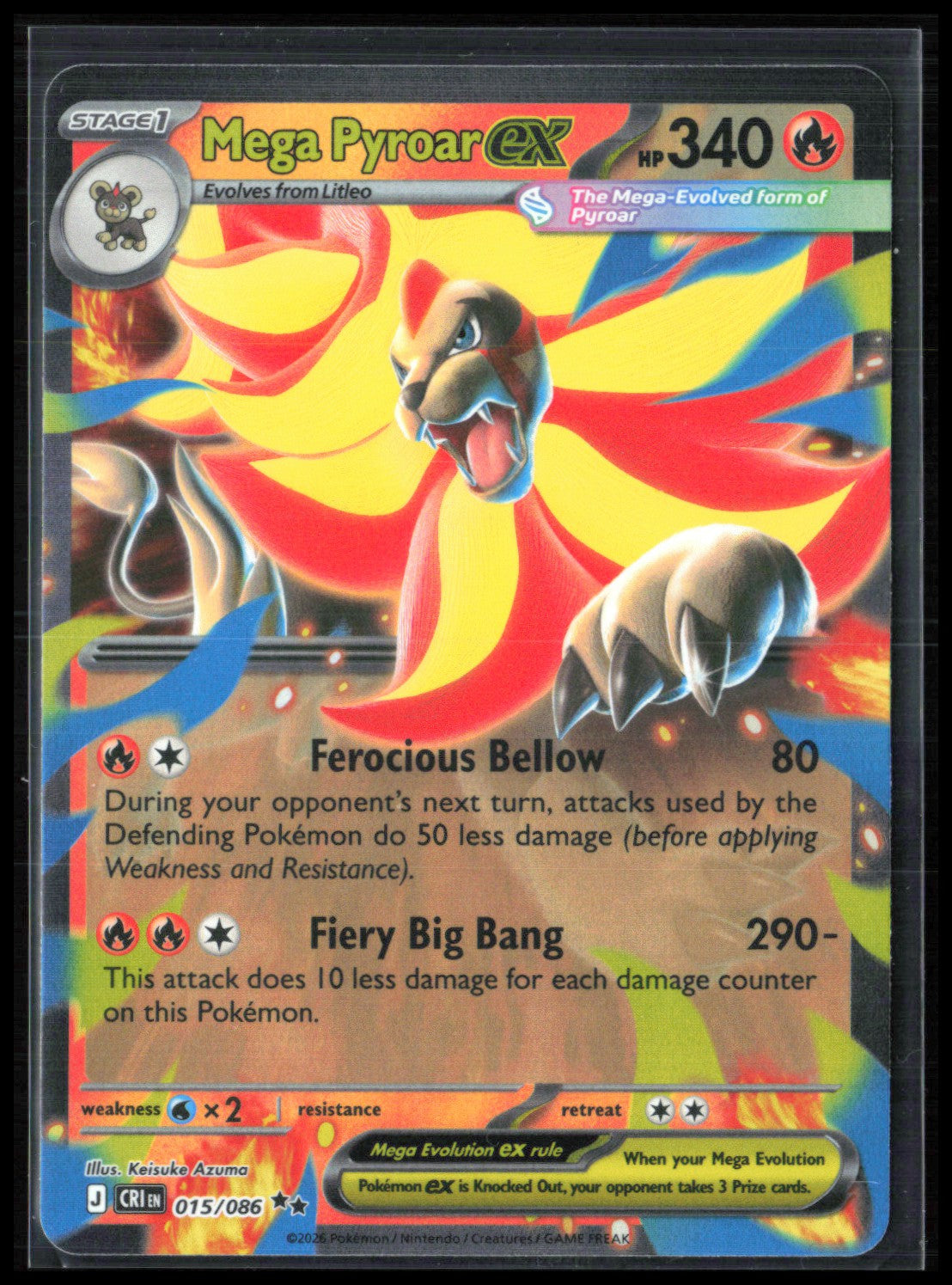 Mega Pyroar ex - 015/086