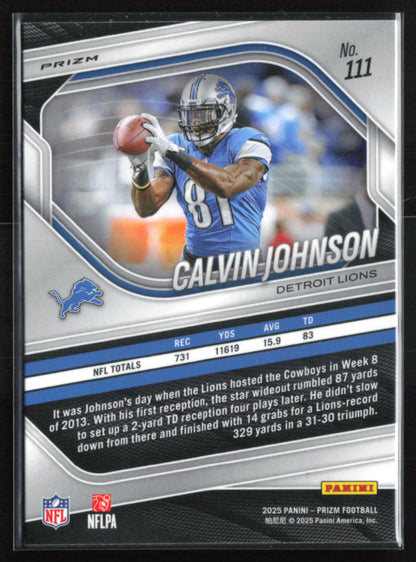Calvin Johnson Lazer Prizm