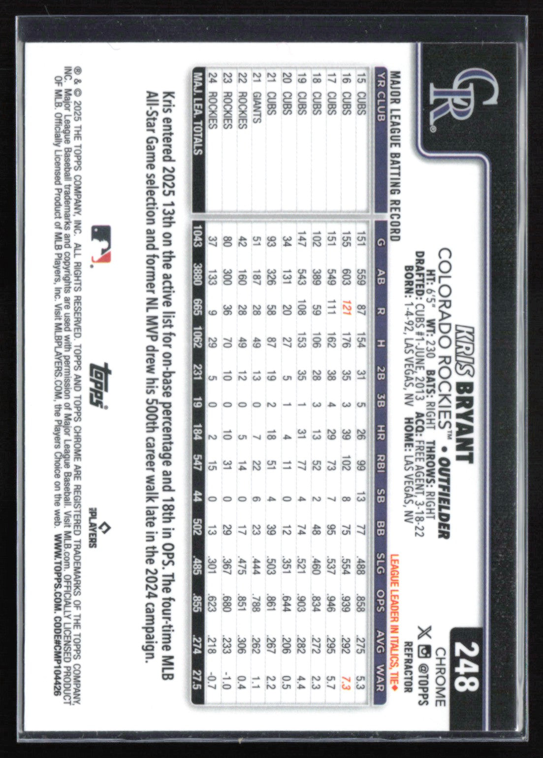 Kris Bryant Foil