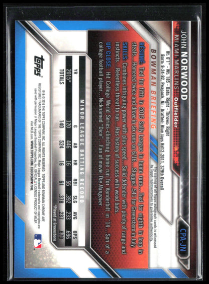 John Norwood 1st Bowman Auto