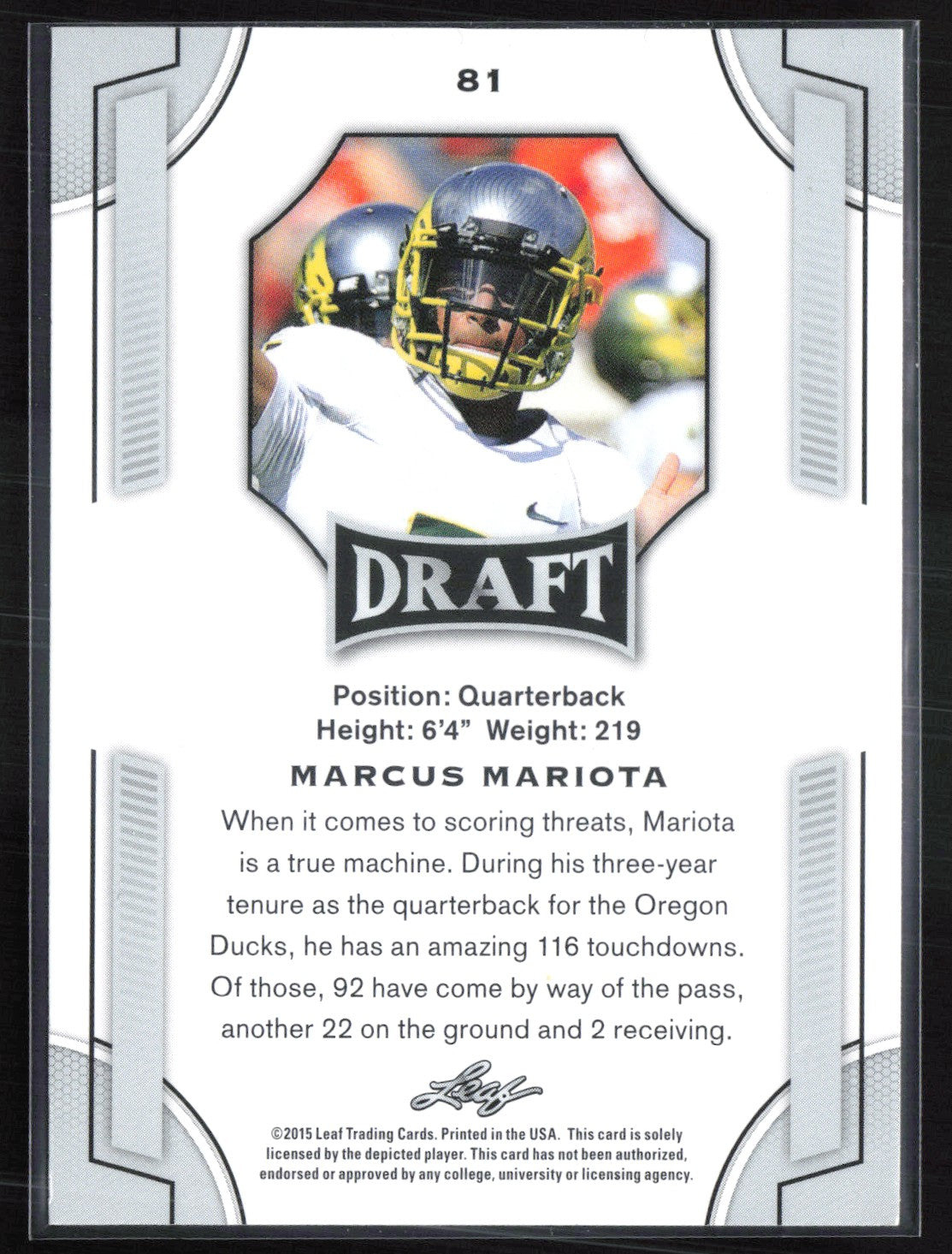 Marcus Mariota Draft