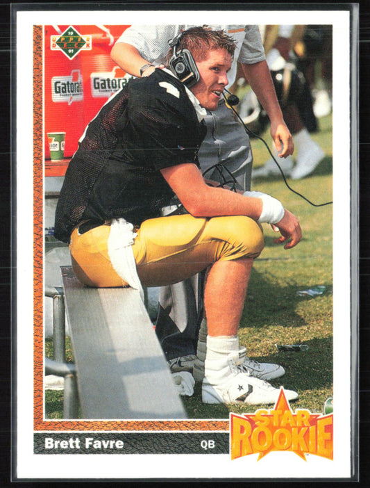 Brett Favre RC Star Rookie 1991 Upper Deck