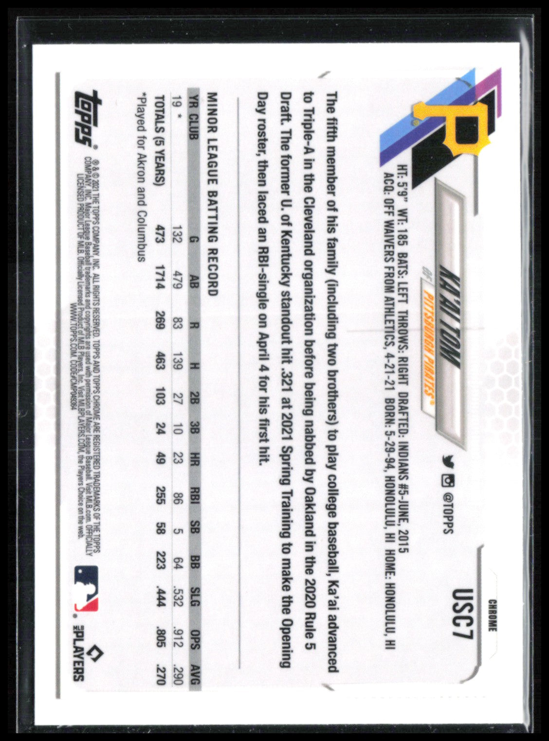 Ka'ai Tom RC Purple Refractor