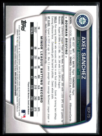 Axel Sanchez 1st Bowman