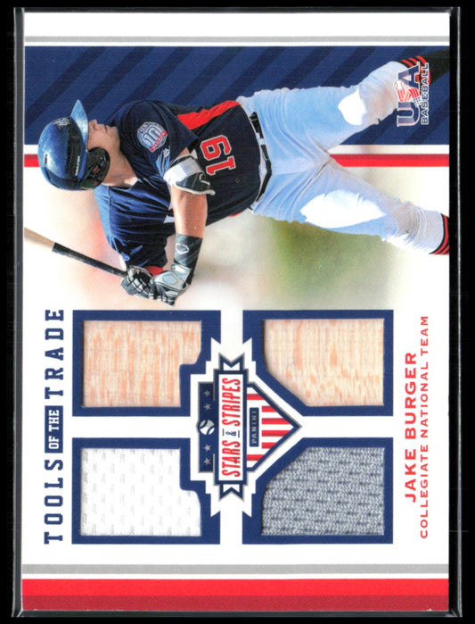 Jake Burger Quad Game-Used Relics /199