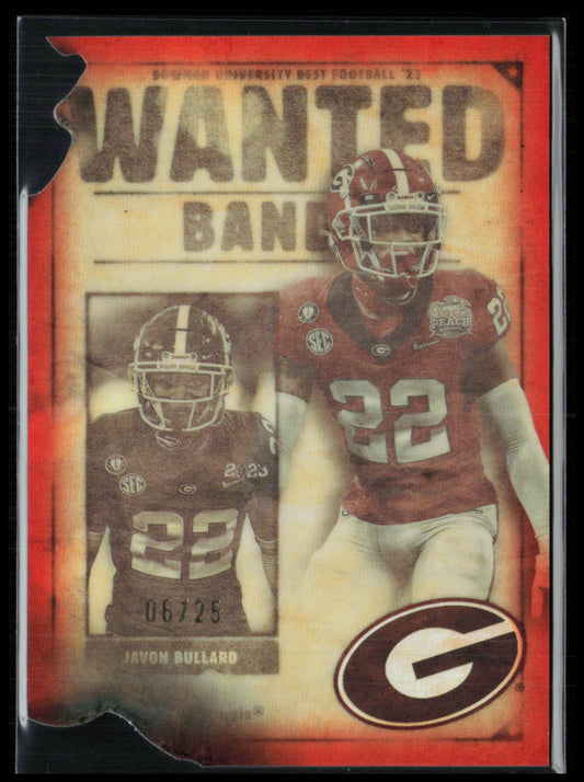 Javon Bullard /25 Orange Die-Cut