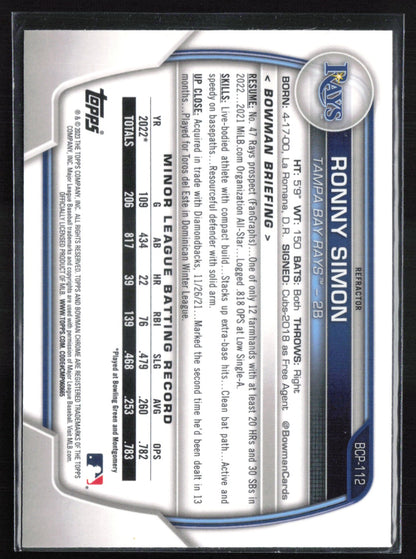 Ronny Simon 1st Bowman Lunar Green