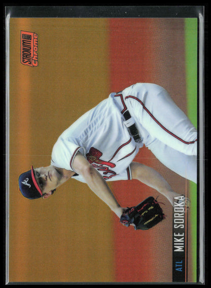 Mike Soroka Orange Refractor /25 2021 Topps Stadium Club