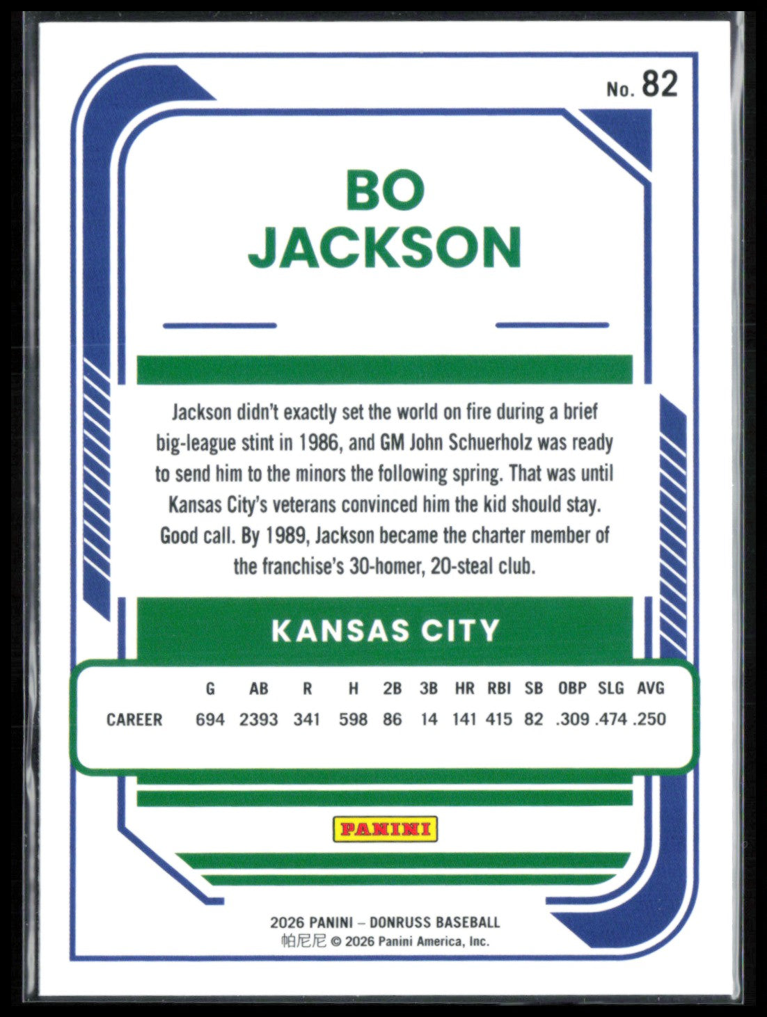 Bo Jackson Red Blue