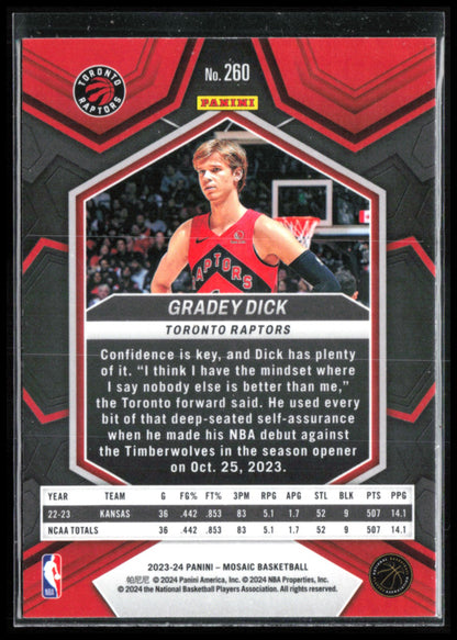 Gradey Dick RC Debut
