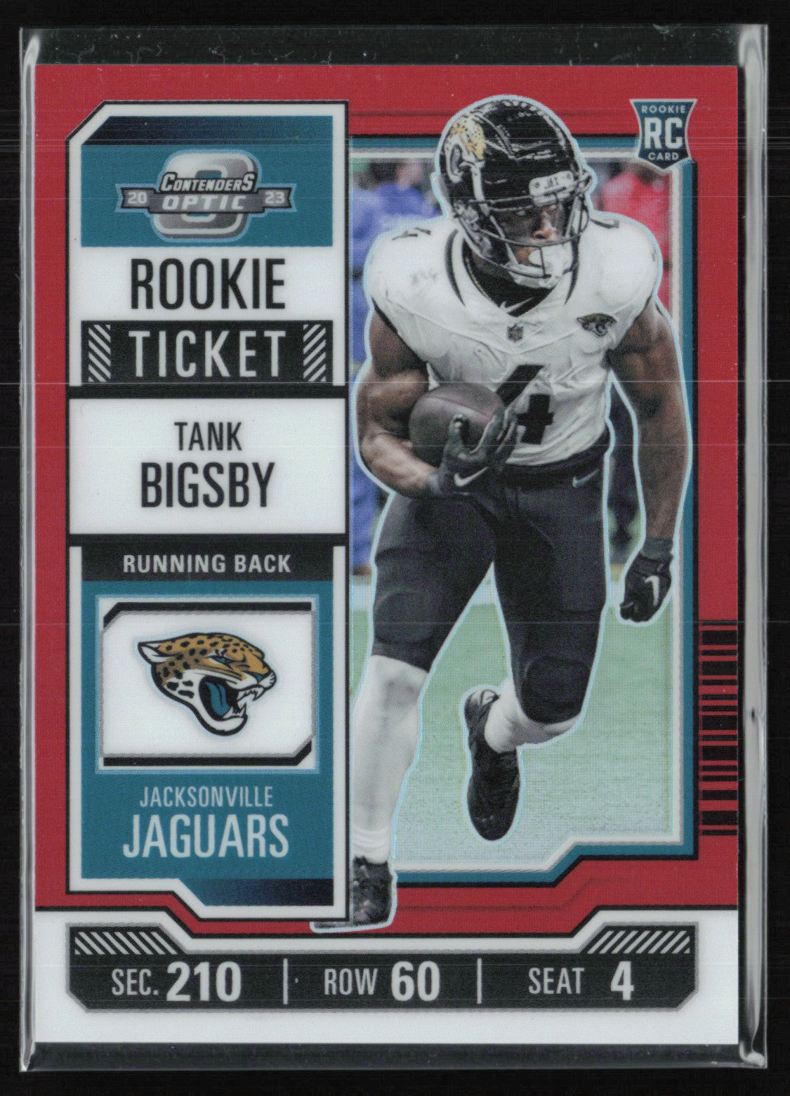 Tank Bigsby RC Red Rookie Ticket /175