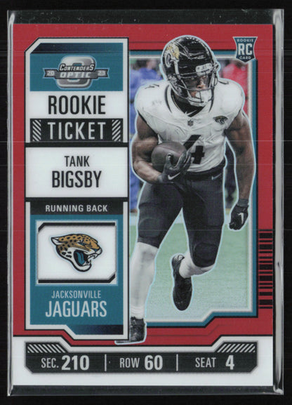 Tank Bigsby RC Red Rookie Ticket /175
