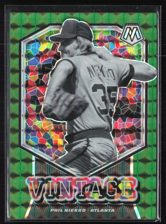 Phil Niekro Green Mosaic