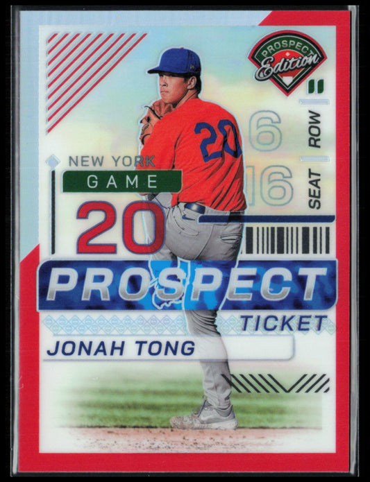 Jonah Tong Prospect Ticket Red /199