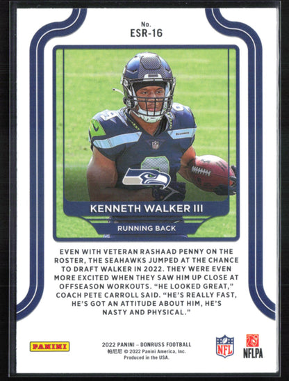 Kenneth Walker III RC Elite Series Rookies