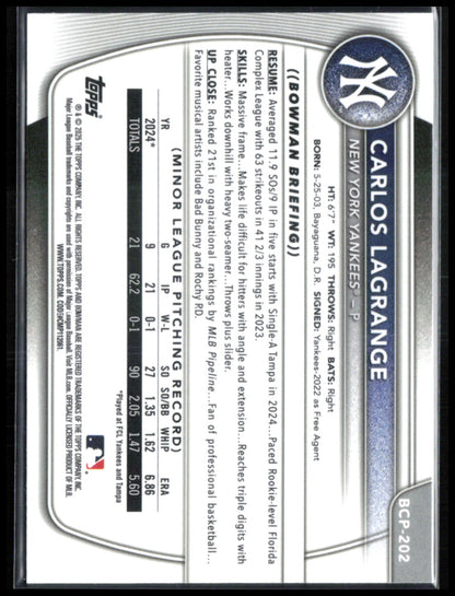 Carlos Lagrange 1st Bowman