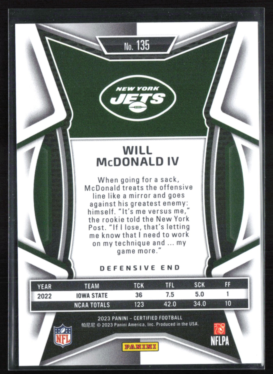 Will McDonald IV RC /50 Teal Mirror