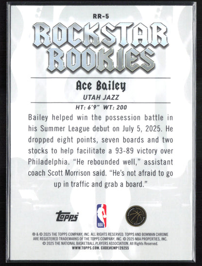 Ace Bailey RC Rockstar Rookies