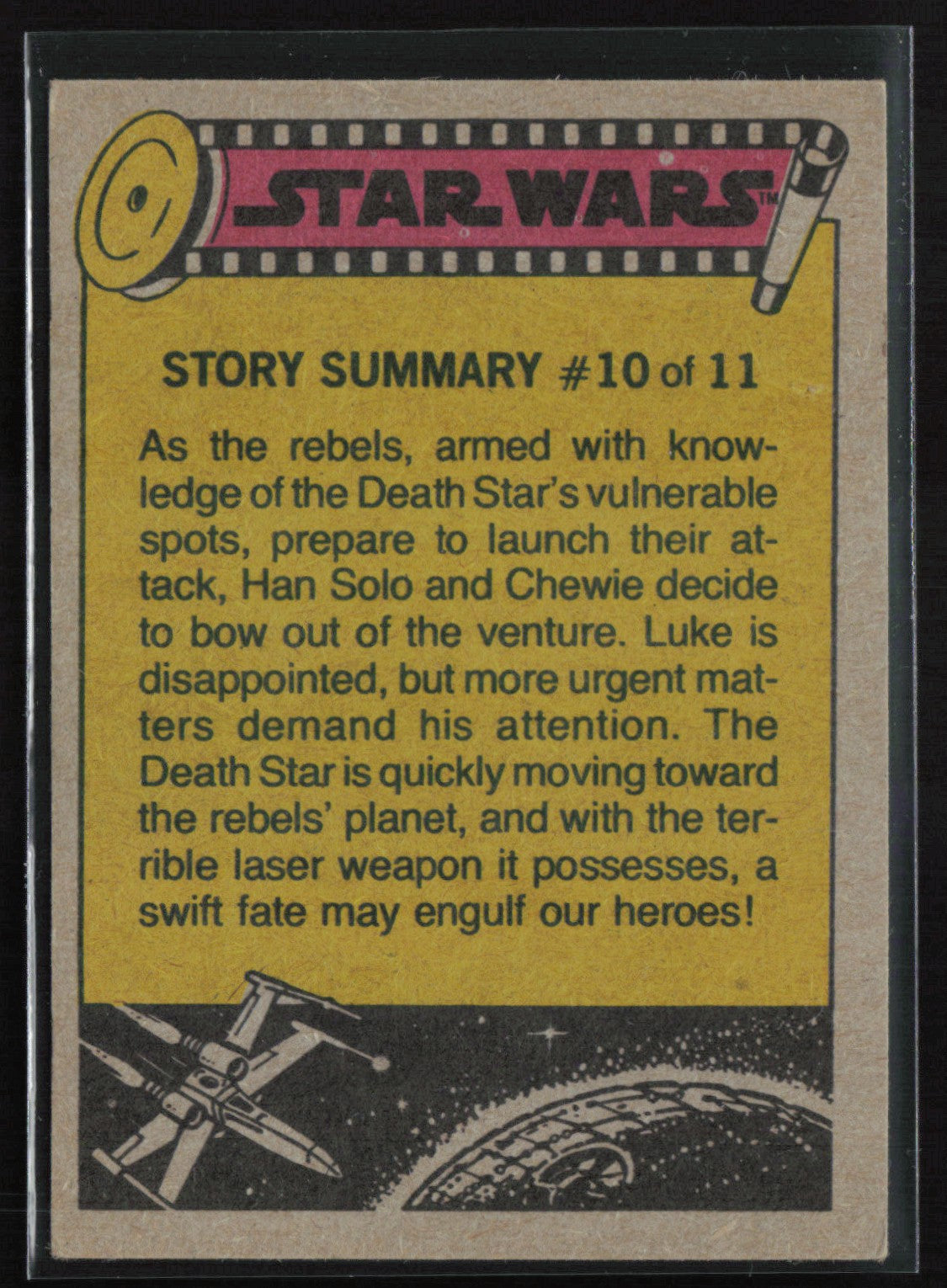 The reberls monitor the raid 1977 Topps Star Wars