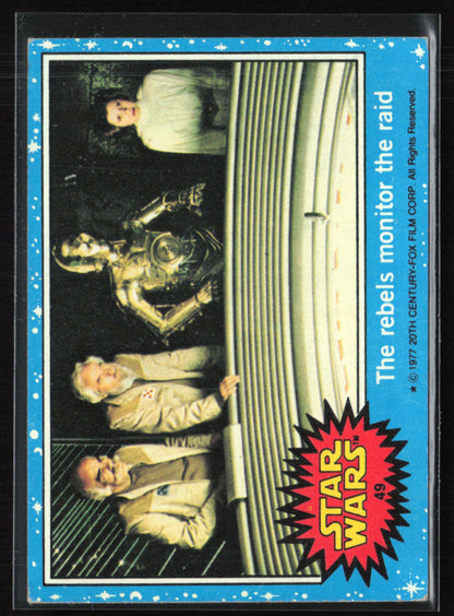 The reberls monitor the raid 1977 Topps Star Wars