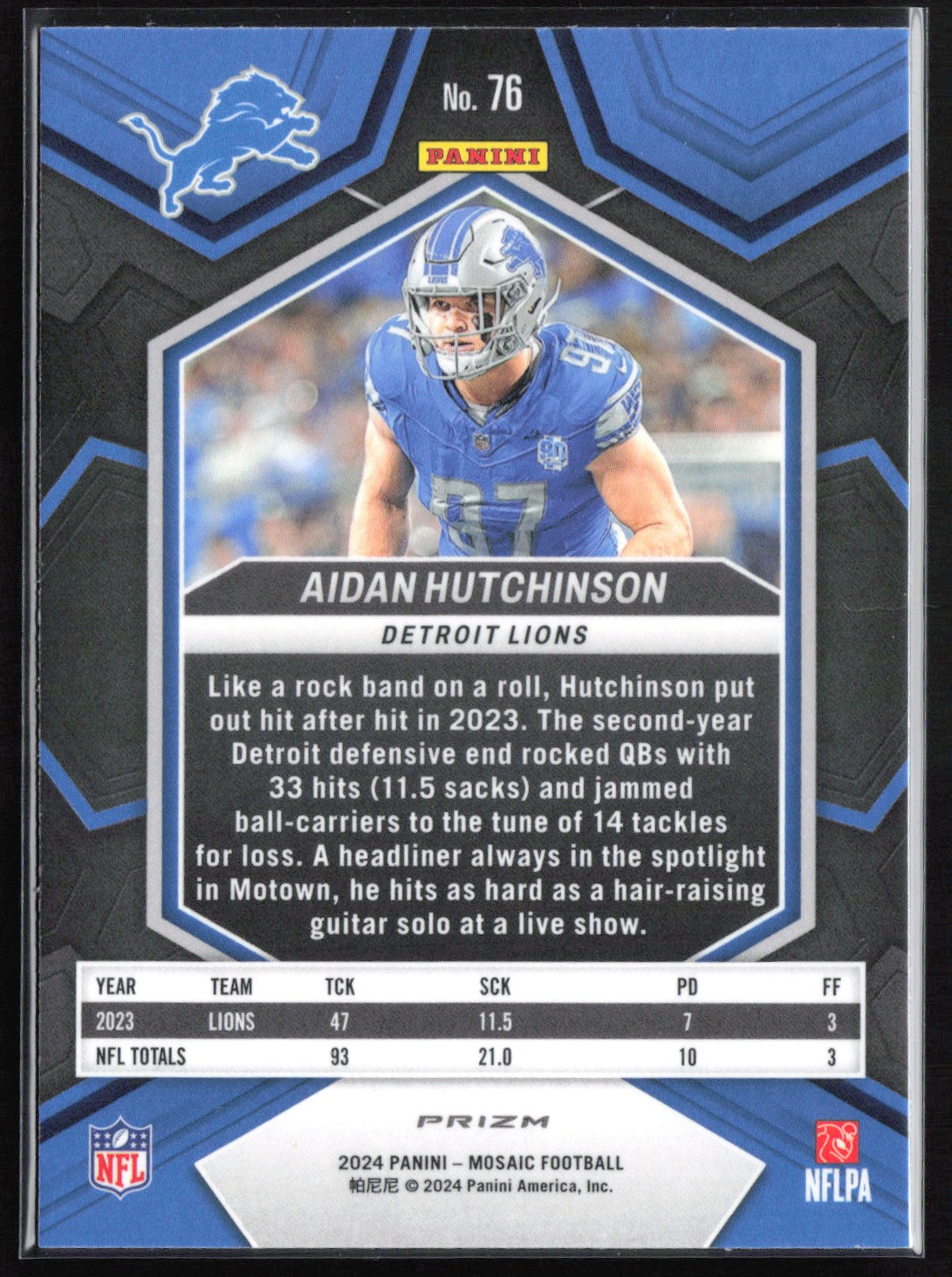 Aidan Hutchinson Mosaic Prizm