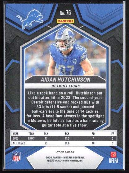 Aidan Hutchinson Mosaic Prizm